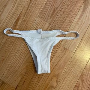 White white fox bikini bottoms